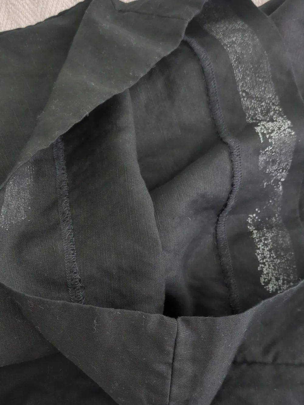 Banana Republic Classic Black Linen Wide-Leg Women's Pants Sz 16 Minimalist